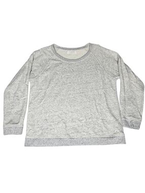 Everlane Womens Sz Med/Lg Sweatshirt Gray Preppy Normalcore Minimalist Neutral
